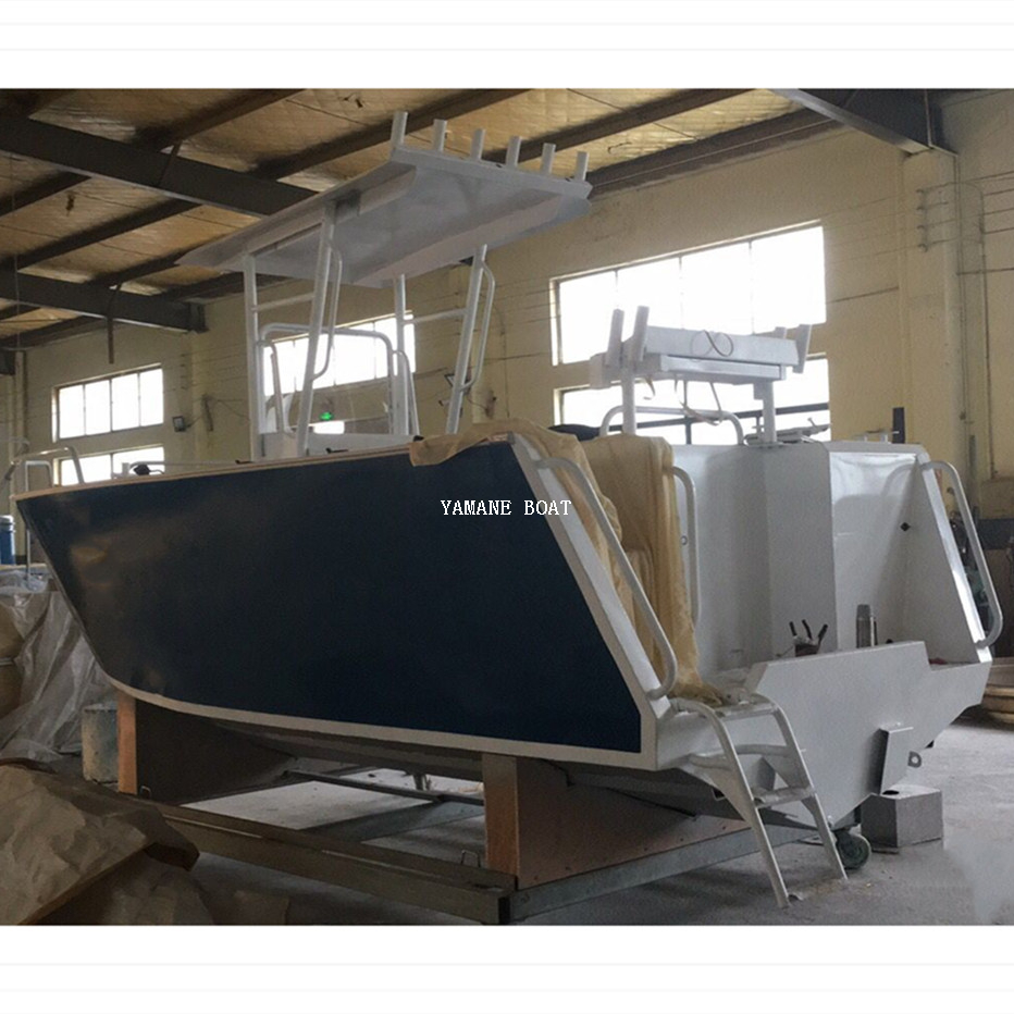 5.8m aluminum center console fishing boat with hard top 