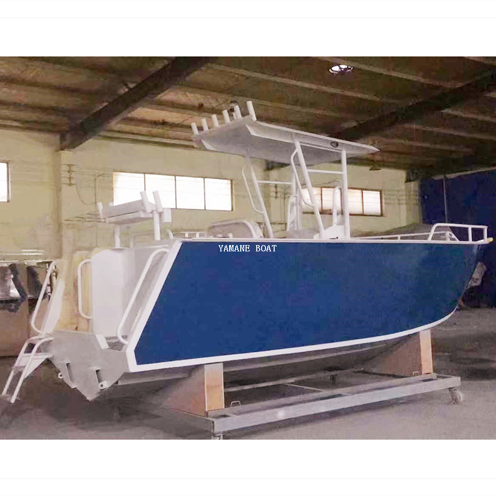 5.8m aluminum center console fishing boat with hard top 