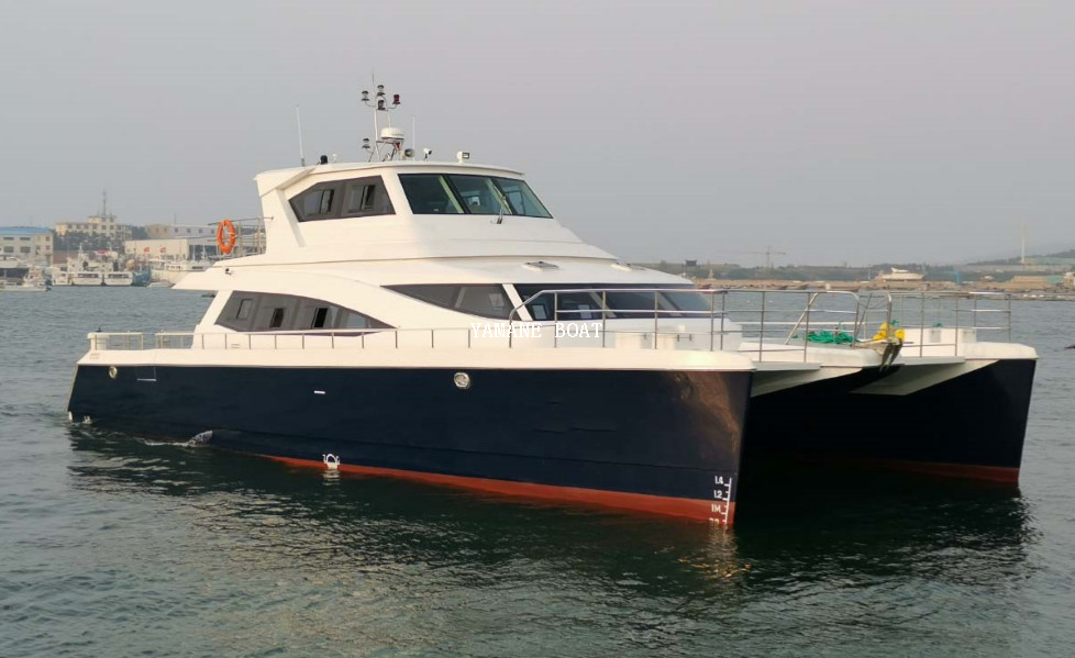 65ft luxury fiberglass catamaran passenger boat for ferry transport and party 